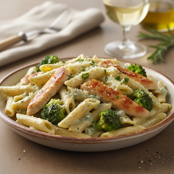 Creamy Gorgonzola Chicken Penne with Broccoli recipe