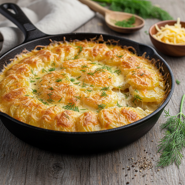 Creamy Gouda and Dill Potato Bake recipe
