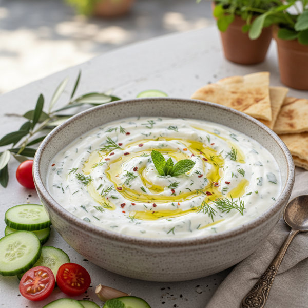 Creamy Greek Tzatziki Dip recipe