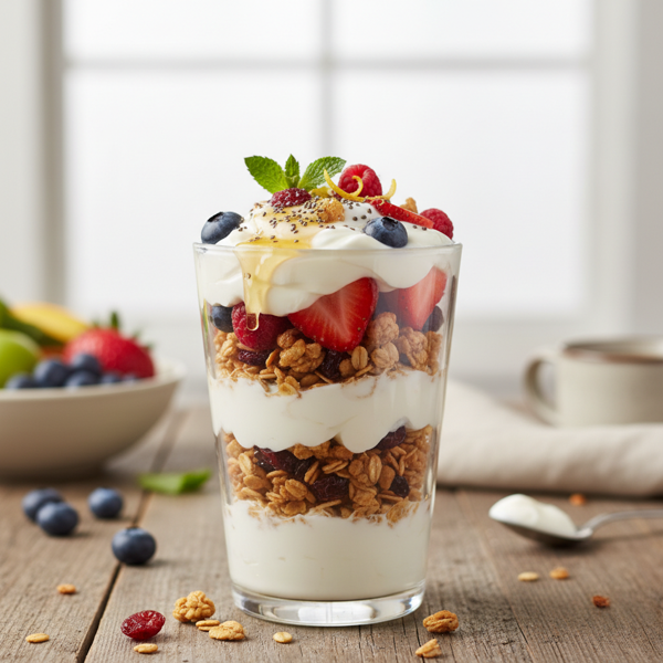 Creamy Greek Yogurt Breakfast Parfait recipe