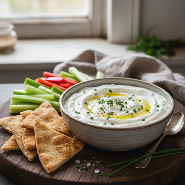 Creamy Greek Yogurt and Chive Dip recipe