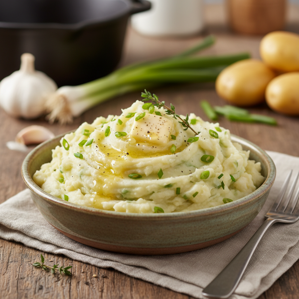 Creamy Green Onion Mashed Potatoes recipe