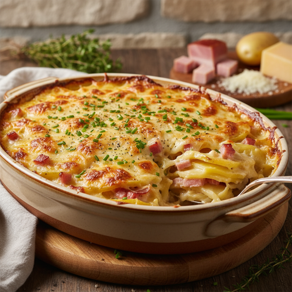 Creamy Ham & Potato Bake recipe