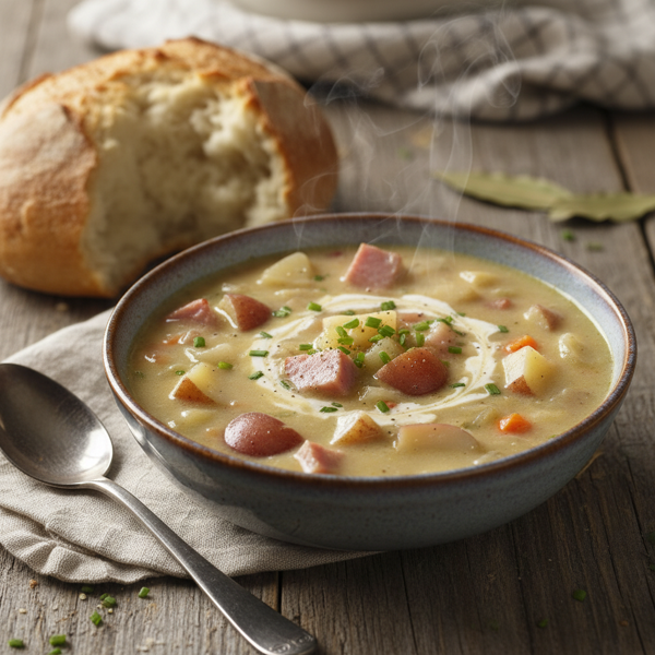 Creamy Ham & Potato Chowder recipe