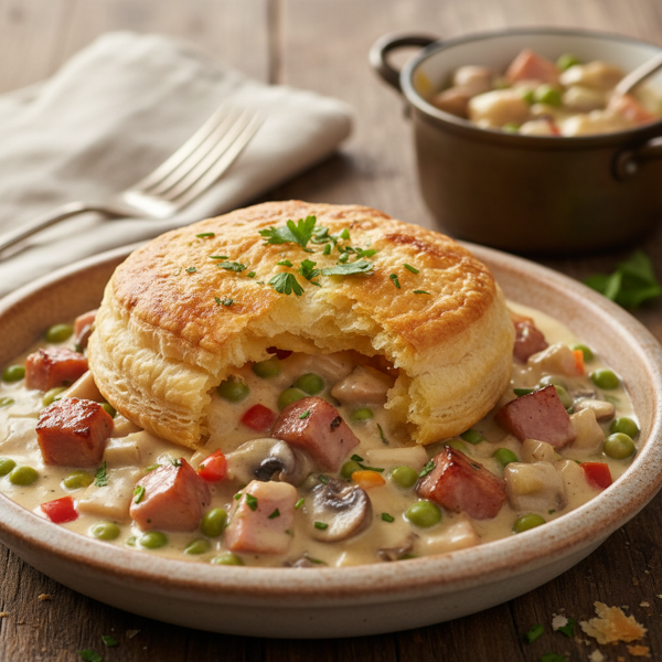 Creamy Ham à la King Delight recipe