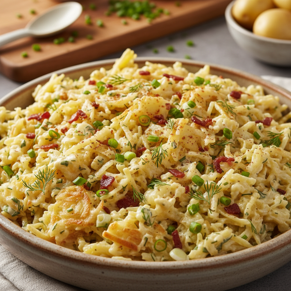 Creamy Hash Brown Potato Salad recipe