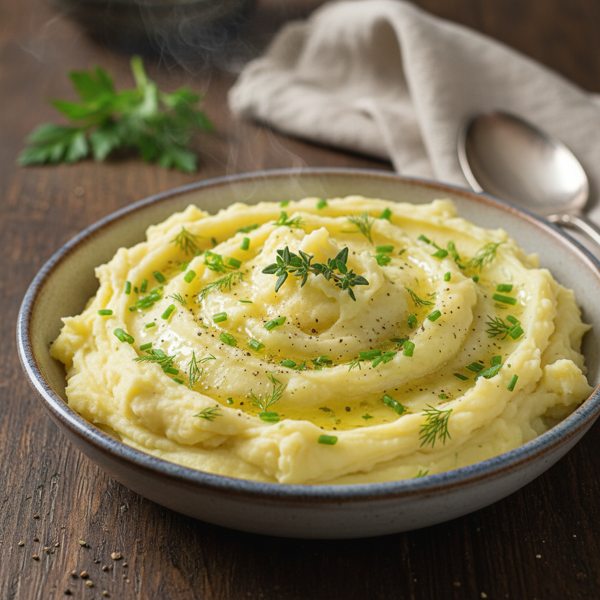 Creamy Herb-Infused Buttermilk Mashed Potatoes recipe