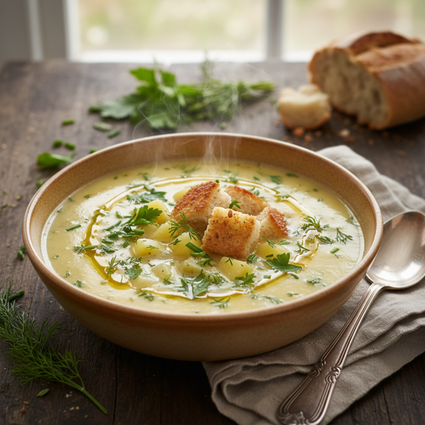Creamy Herb-Infused Potato Soup recipe