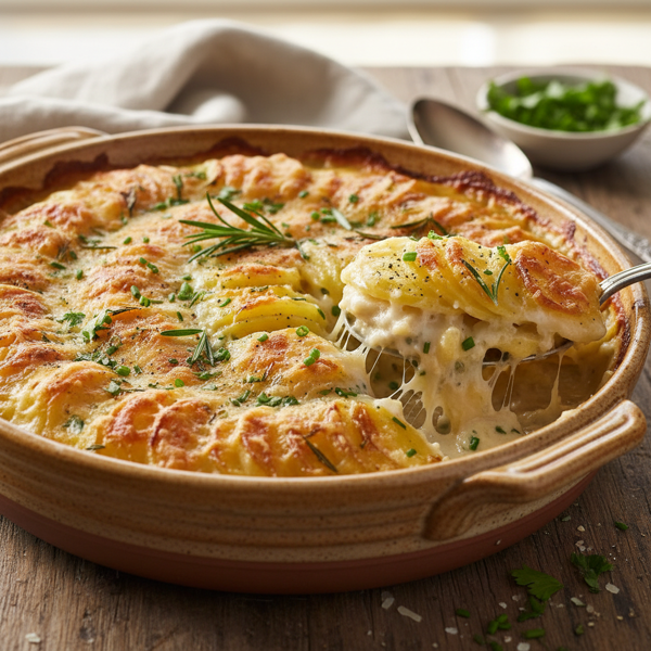 Creamy Herb-Infused Scalloped Potatoes recipe