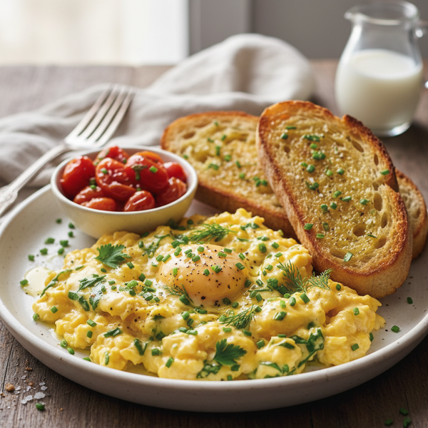 Creamy Herb-Infused Scrambled Eggs recipe