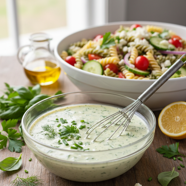 Creamy Herb Vinaigrette for Pasta Salads recipe