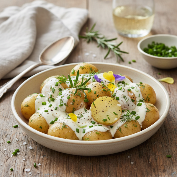 Creamy Herbed New Potatoes recipe