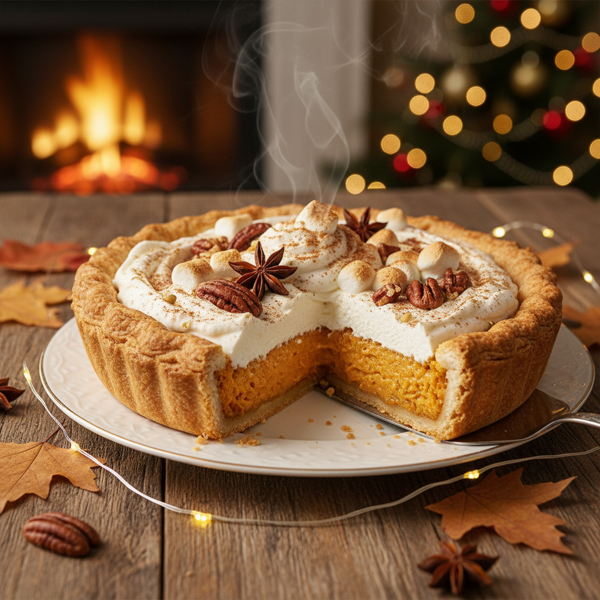 Creamy Holiday Sweet Potato Bliss Pie recipe