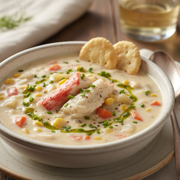 Creamy Imitation Crab Chowder recipe