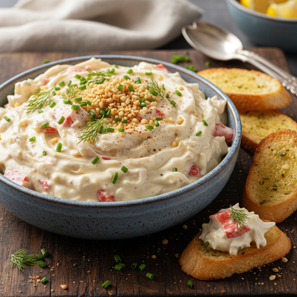 Creamy Imitation Crab Delight recipe