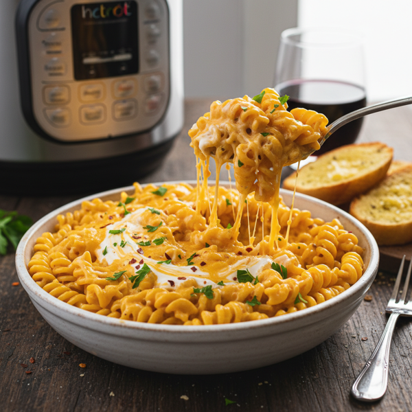 Creamy Instant Pot Cheesy Rotini Delight recipe