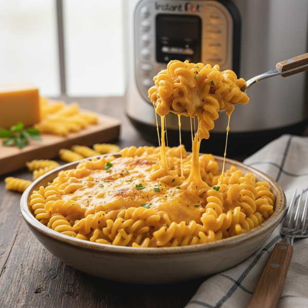 Creamy Instant Pot Rotini Mac & Cheese recipe