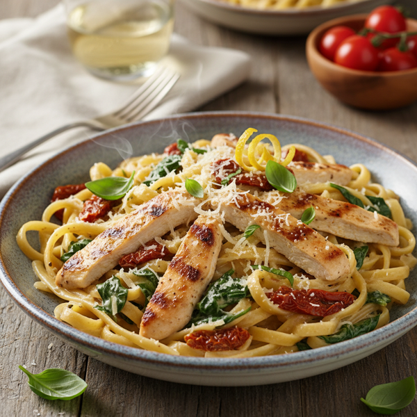 Creamy Italian Chicken Pasta recipe