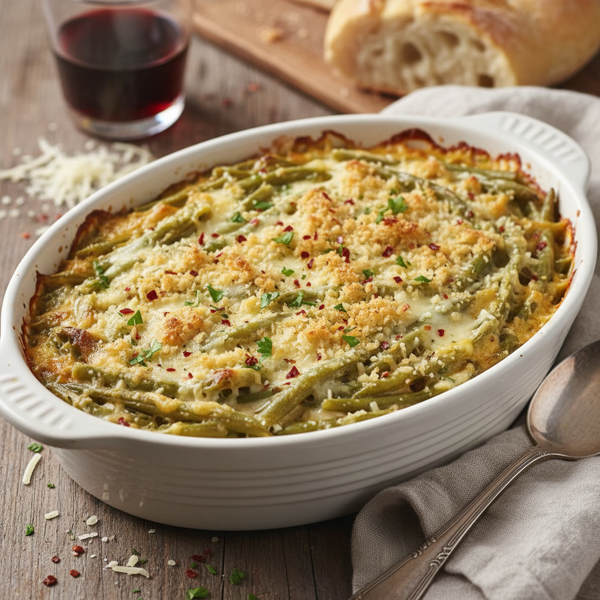 Creamy Italian Green Bean Bake recipe