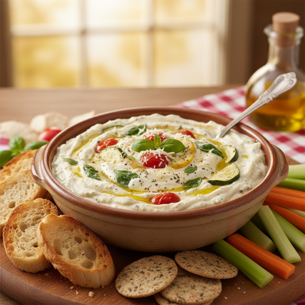 Creamy Italian Veggie Delight Dip recipe