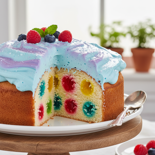Creamy Jello Poke Cake Frosting recipe