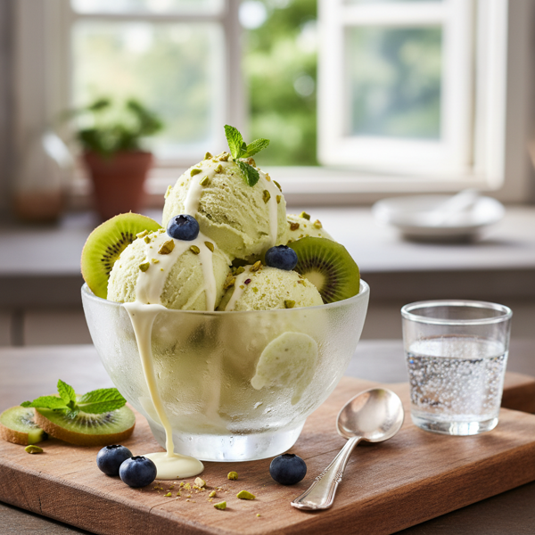 Creamy Kiwi Sorbet Delight recipe