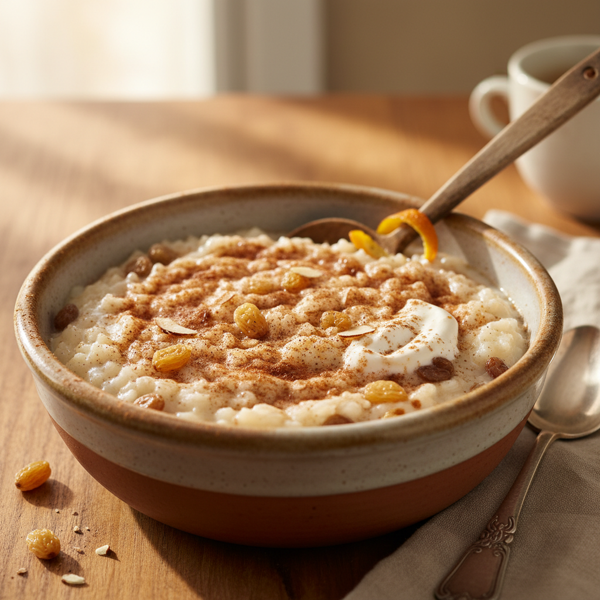 Creamy Leftover Rice Pudding Delight recipe