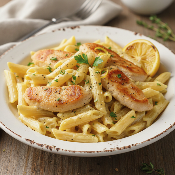 Creamy Lemon Chicken Penne recipe