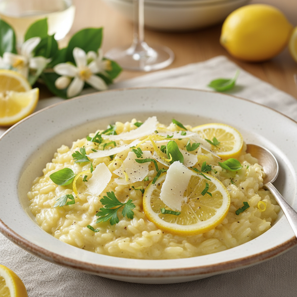 Creamy Lemon Parmesan Risotto recipe