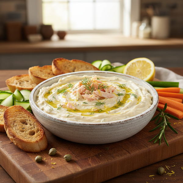 Creamy Lemon Salmon Dip recipe