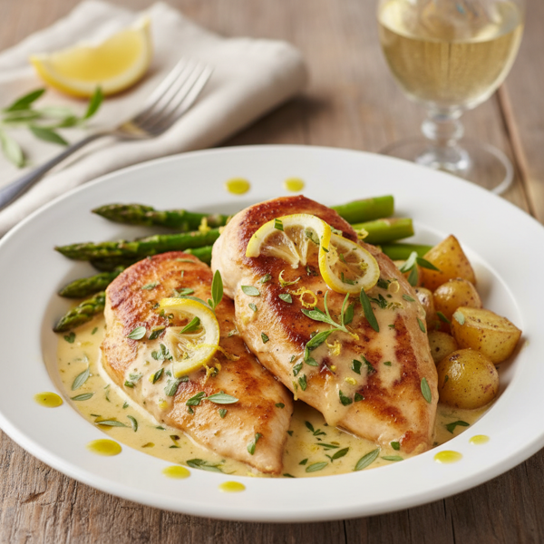 Creamy Lemon Tarragon Chicken Delight recipe