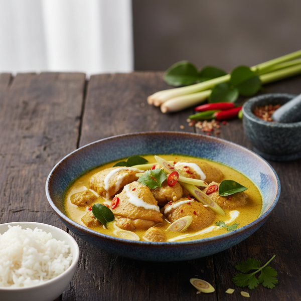 Creamy Lemongrass Chicken Curry recipe