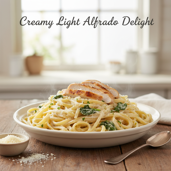 Creamy Light Alfredo Delight recipe