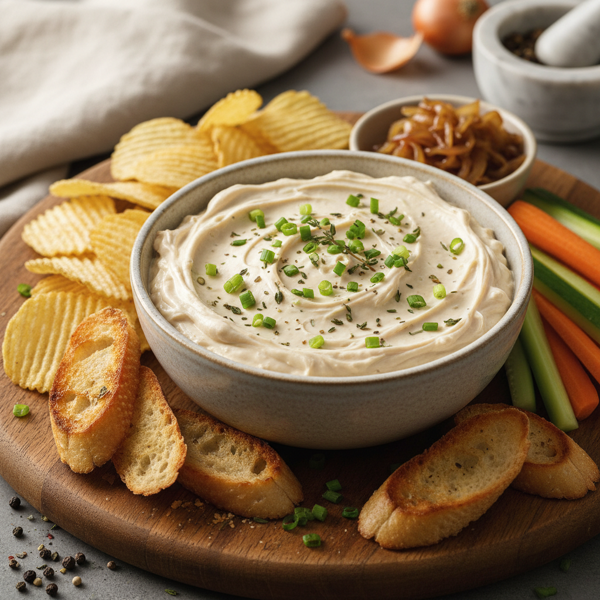 Creamy Light Onion Dip recipe
