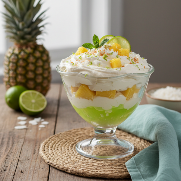 Creamy Lime Pineapple Delight recipe