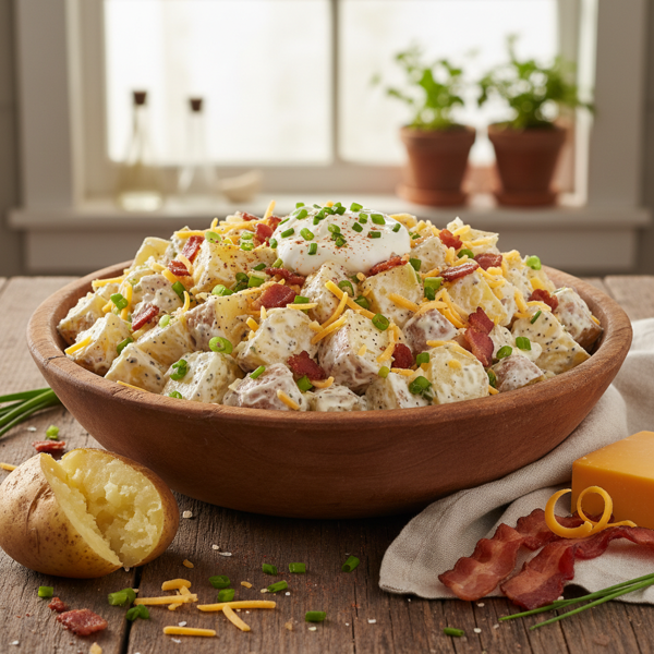 Creamy Loaded Baked Potato Salad recipe