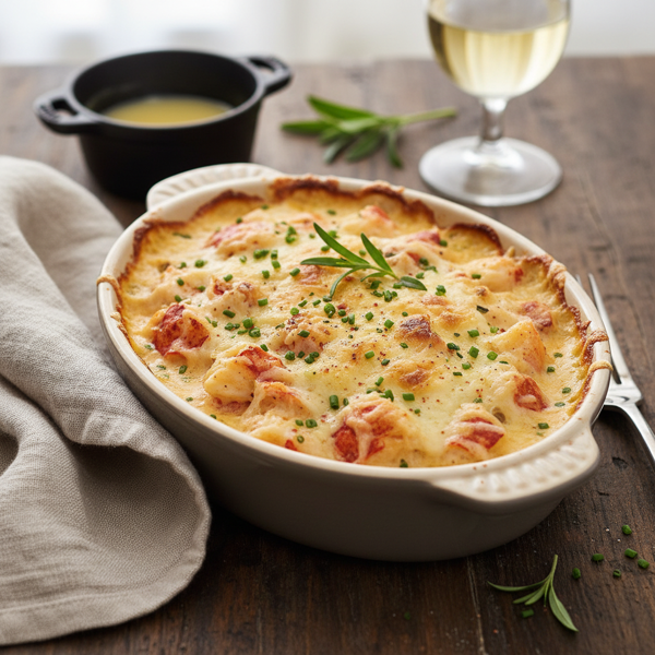 Creamy Lobster Gratin recipe