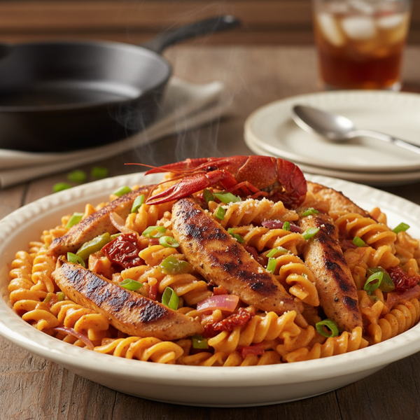 Creamy Louisiana Chicken Pasta Delight recipe