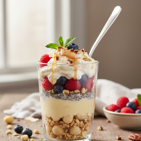 Creamy Low-Carb Breakfast Bliss Parfait recipe