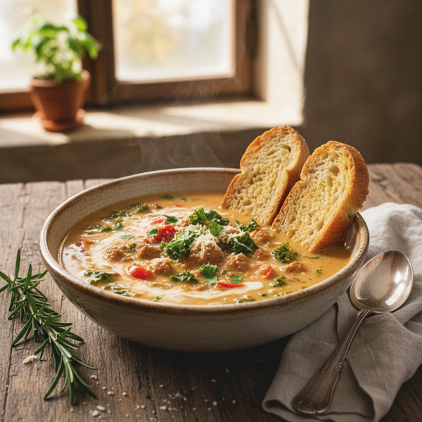 Creamy Low-Carb Toscana Soup recipe
