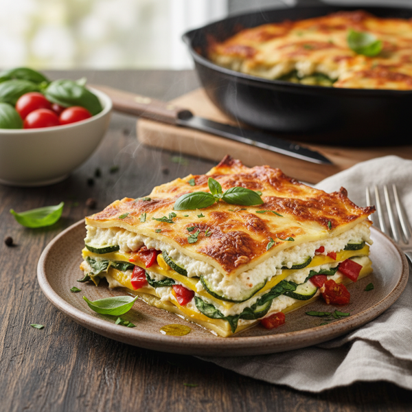 Creamy Low-Carb Veggie Lasagna recipe