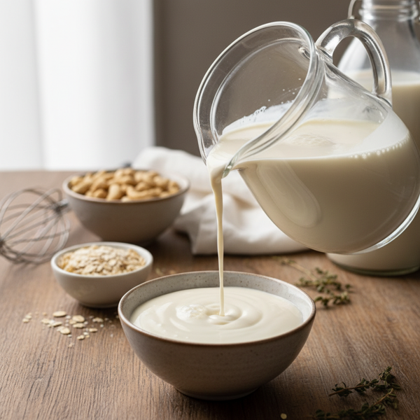 Creamy Low-Fat Heavy Cream Substitute recipe