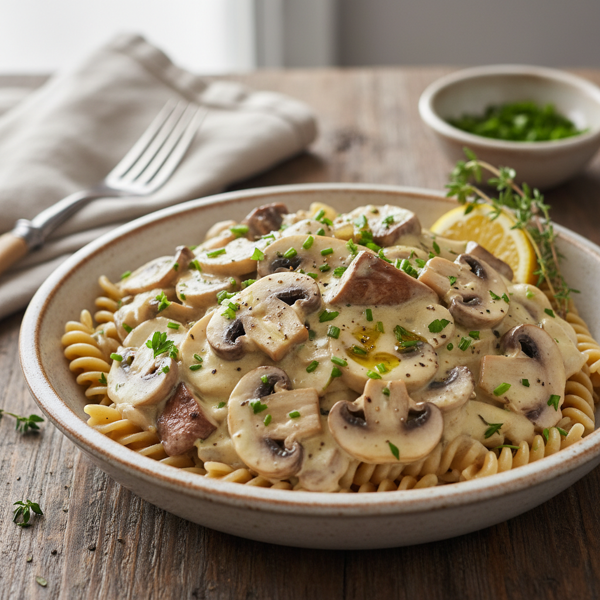 Creamy Low-Fat Mushroom Delight recipe