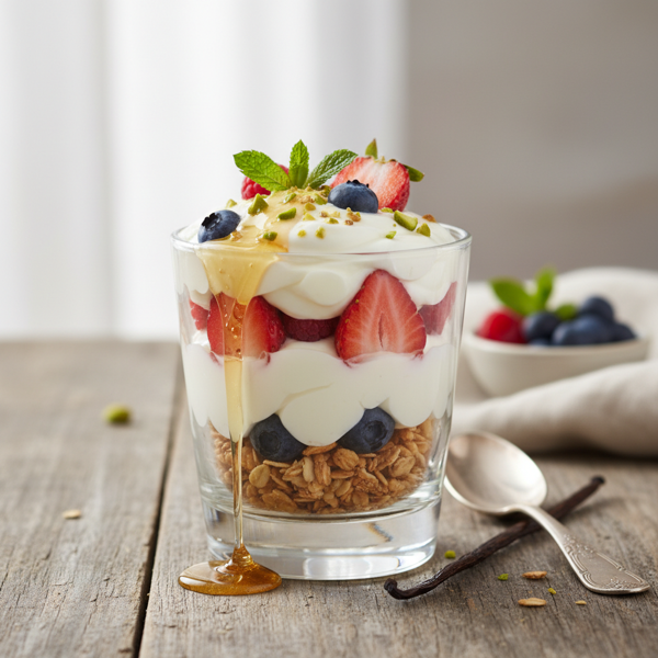 Creamy Low-Fat Vanilla Yogurt Delight recipe