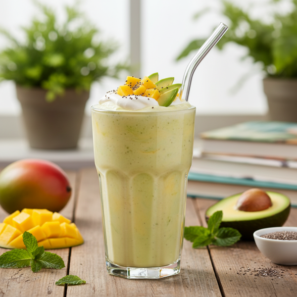 Creamy Mango Avocado Bliss Smoothie recipe