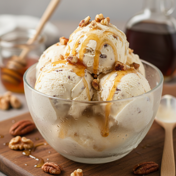 Creamy Maple-Honey Delight Ice Cream recipe
