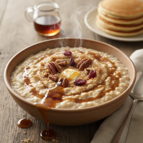 Creamy Maple Brown Sugar Oatmeal recipe