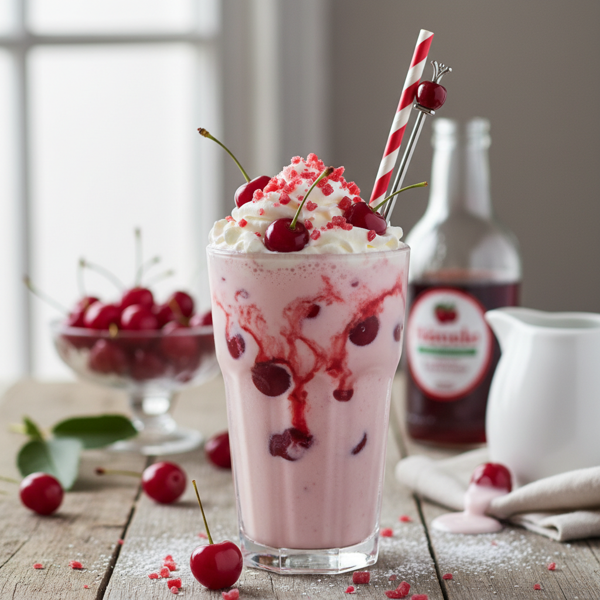 Creamy Maraschino Cherry Delight Shake recipe