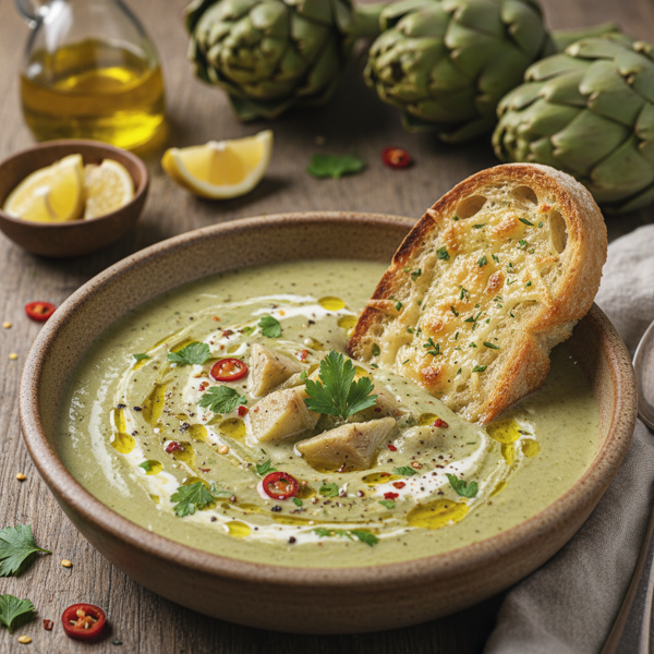 Creamy Marinated Artichoke Soup recipe