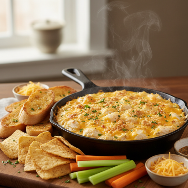 Creamy Maryland Crab Dip with Cheddar recipe